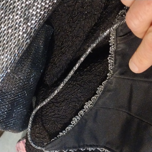 USA Made Rare Vintage Ritzy Unique Evening Midi Dress w Bolero Cloque Sz 10 - Picture 14 of 14